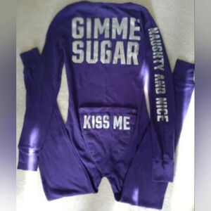 VS PINK shine bling vintage onsie-small like new